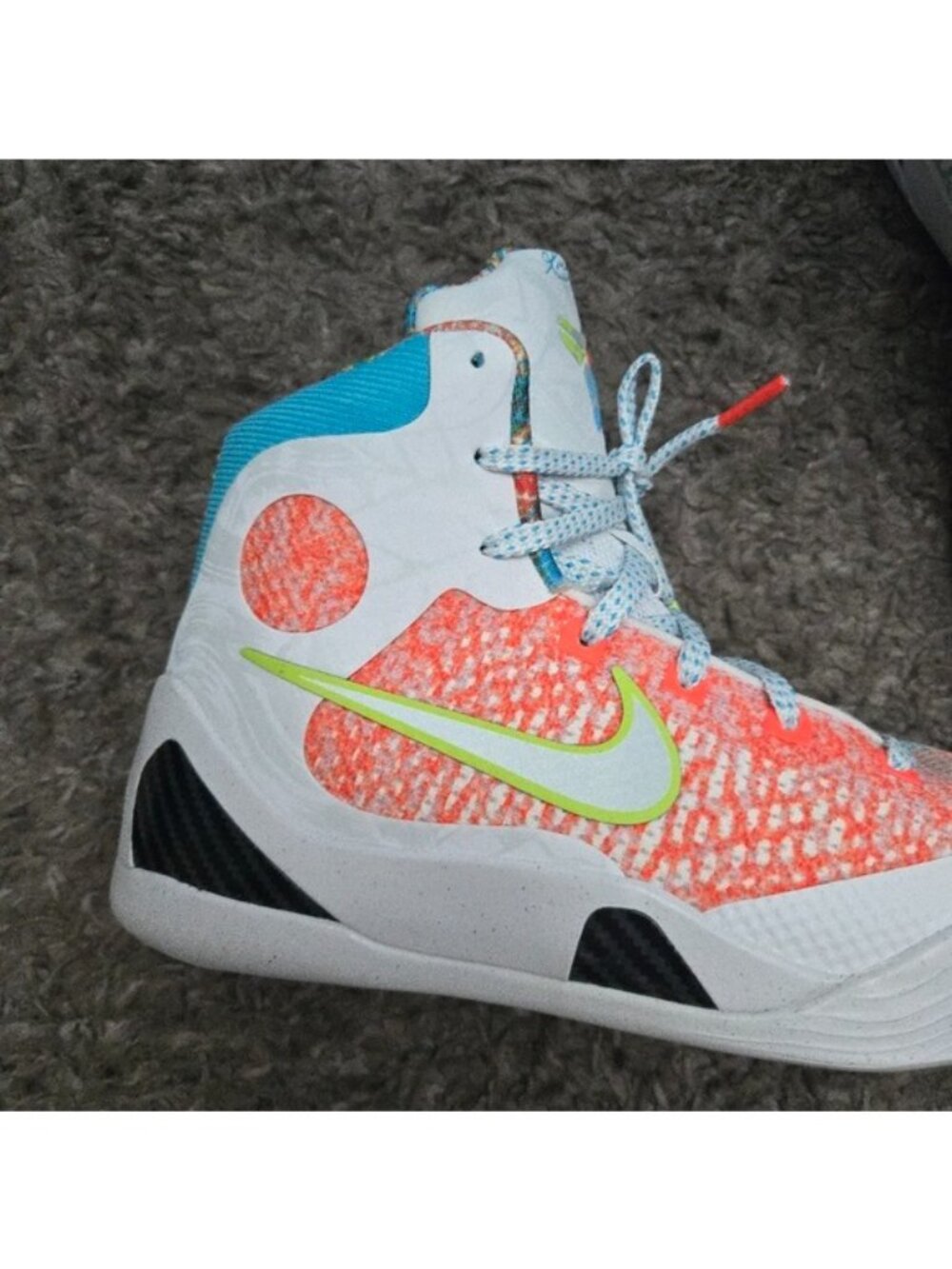 Nike Kobe IX 9 Elite High Protro GS Youth 7Y What The Kobe Kids 0826 - Picture 4 of 10